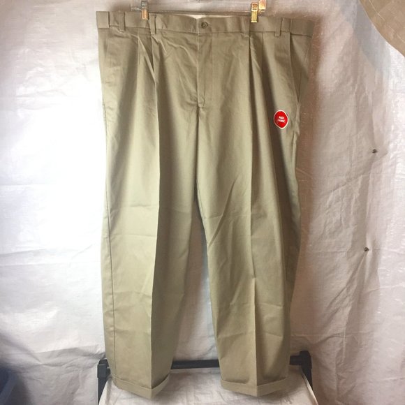 Pants Mens Pleated Cuffed Khaki Pants 44x3 Poshmark
